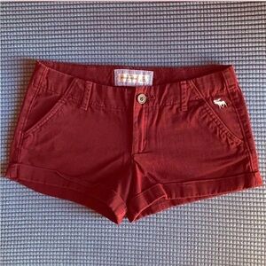 Abercrombie Kids Burgundy Shorts